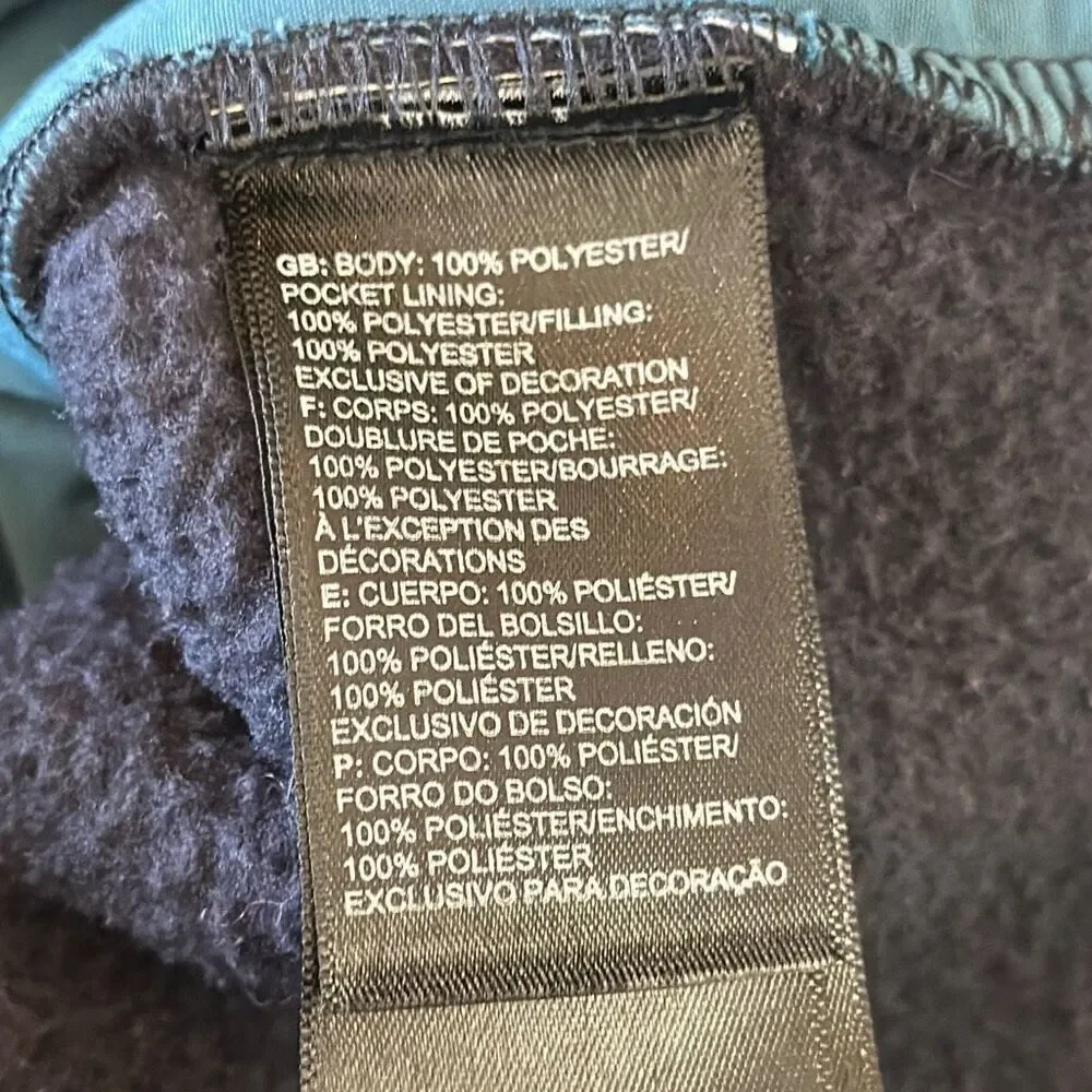 The North Face Men's Carbondale Blue Fleece‎ Vest Size XL Full Zip